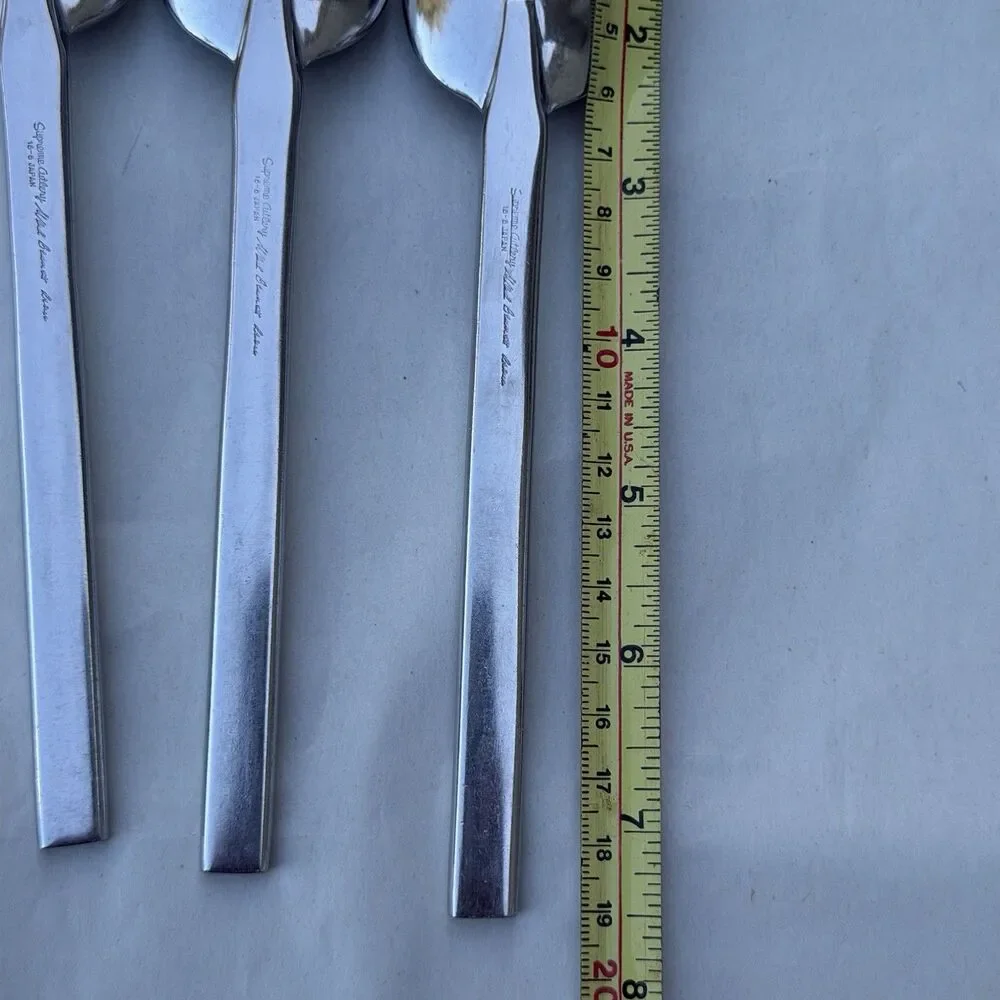 Vintage Ward Bennett Supreme Cutlery 18/8 Japan MCM Stainless Spoons Set of 3